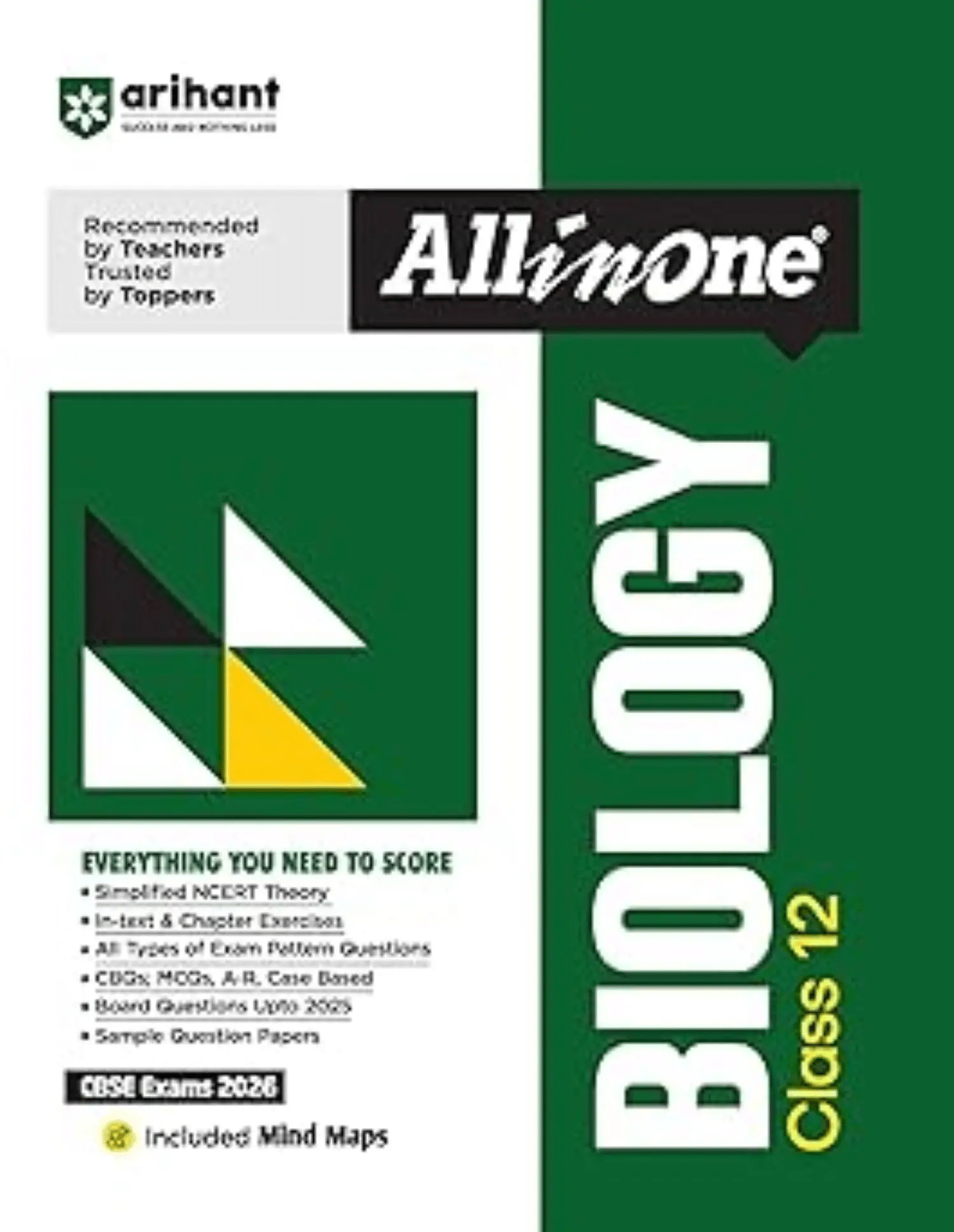     			Arihant All in One Biology Class 12 for CBSE Exams 2025-26