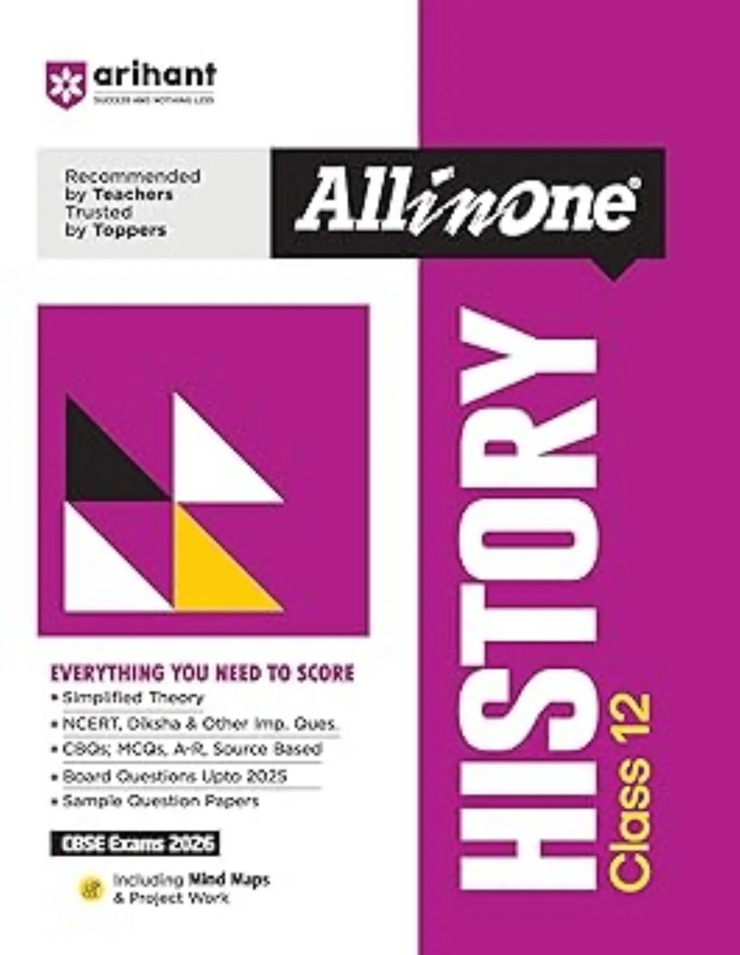     			Arihant All in One History Class 12 for CBSE Exams 2026