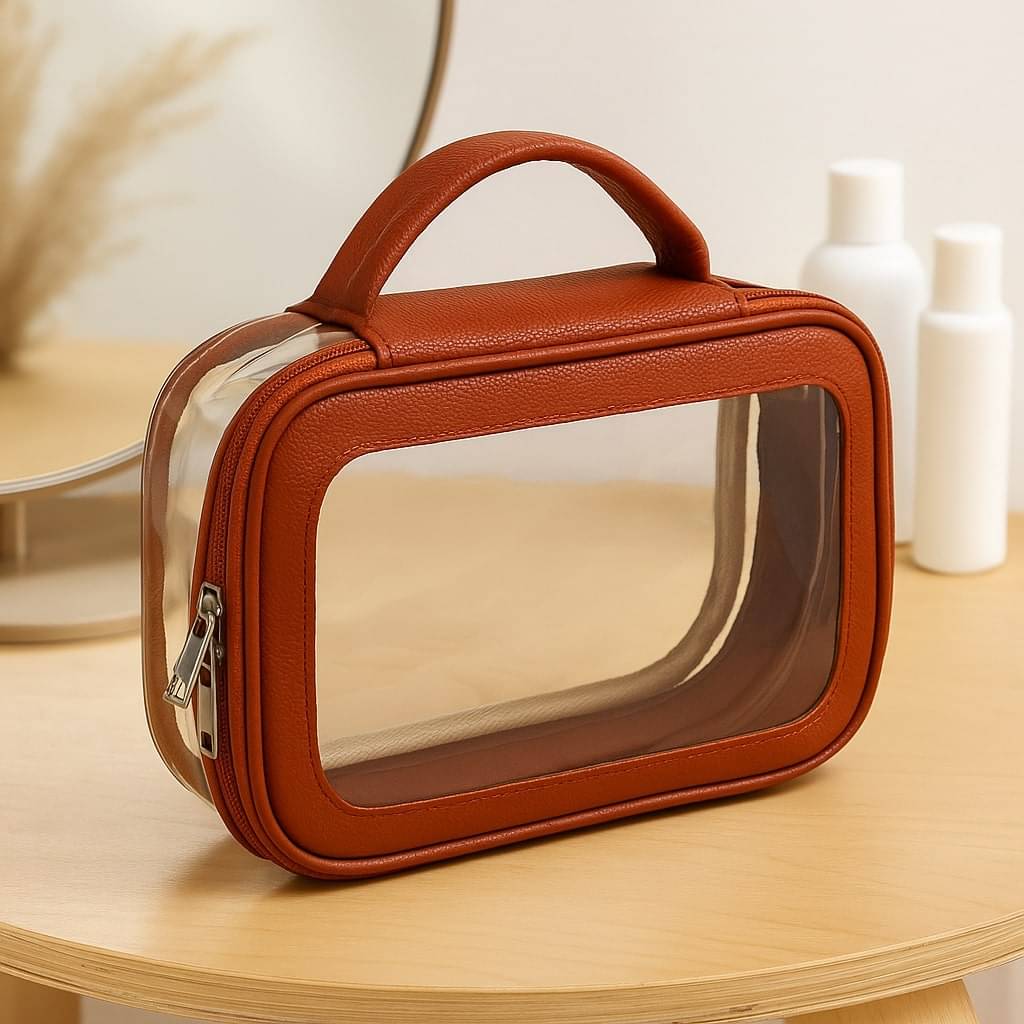     			Astute Brown Makeup Pouch