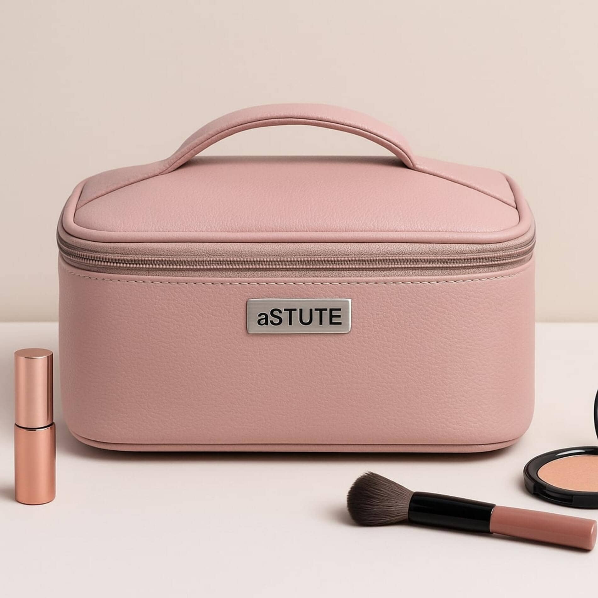 Astute Pink Makeup bag