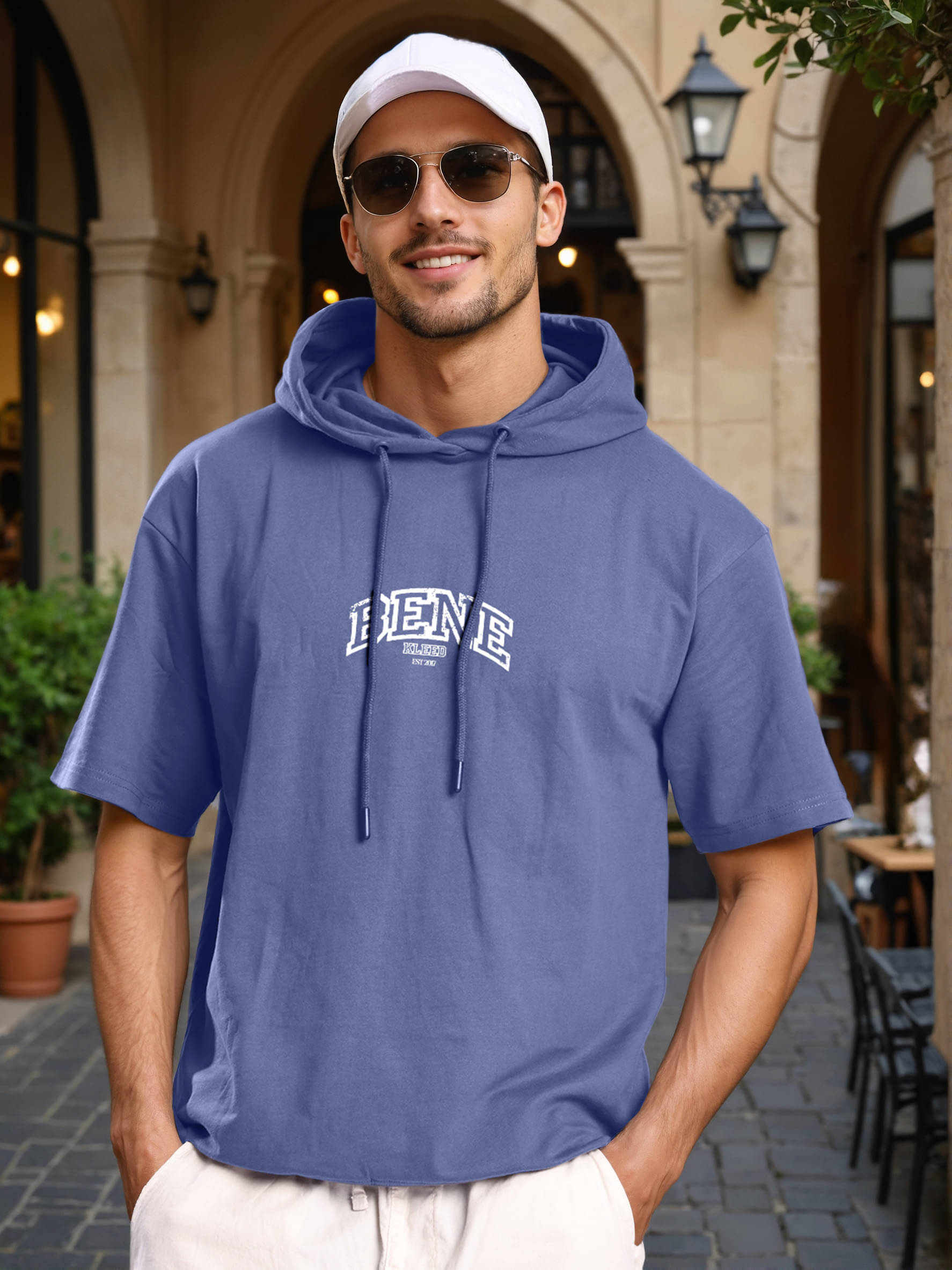 Bene Kleed Cotton Hooded Men's Light Winter Sweatshirt - Blue ( Pack of 1 )     			Bene Kleed Cotton Hooded Men's Light Winter Sweatshirt - Blue ( Pack of 1 )