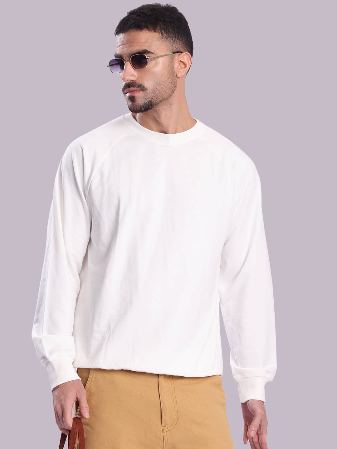 Bene Kleed Cotton Round Neck Men's Sweatshirt - Off White ( Pack of 1 ) Bene Kleed Cotton Round Neck Men's Sweatshirt - Off White ( Pack of 1 )