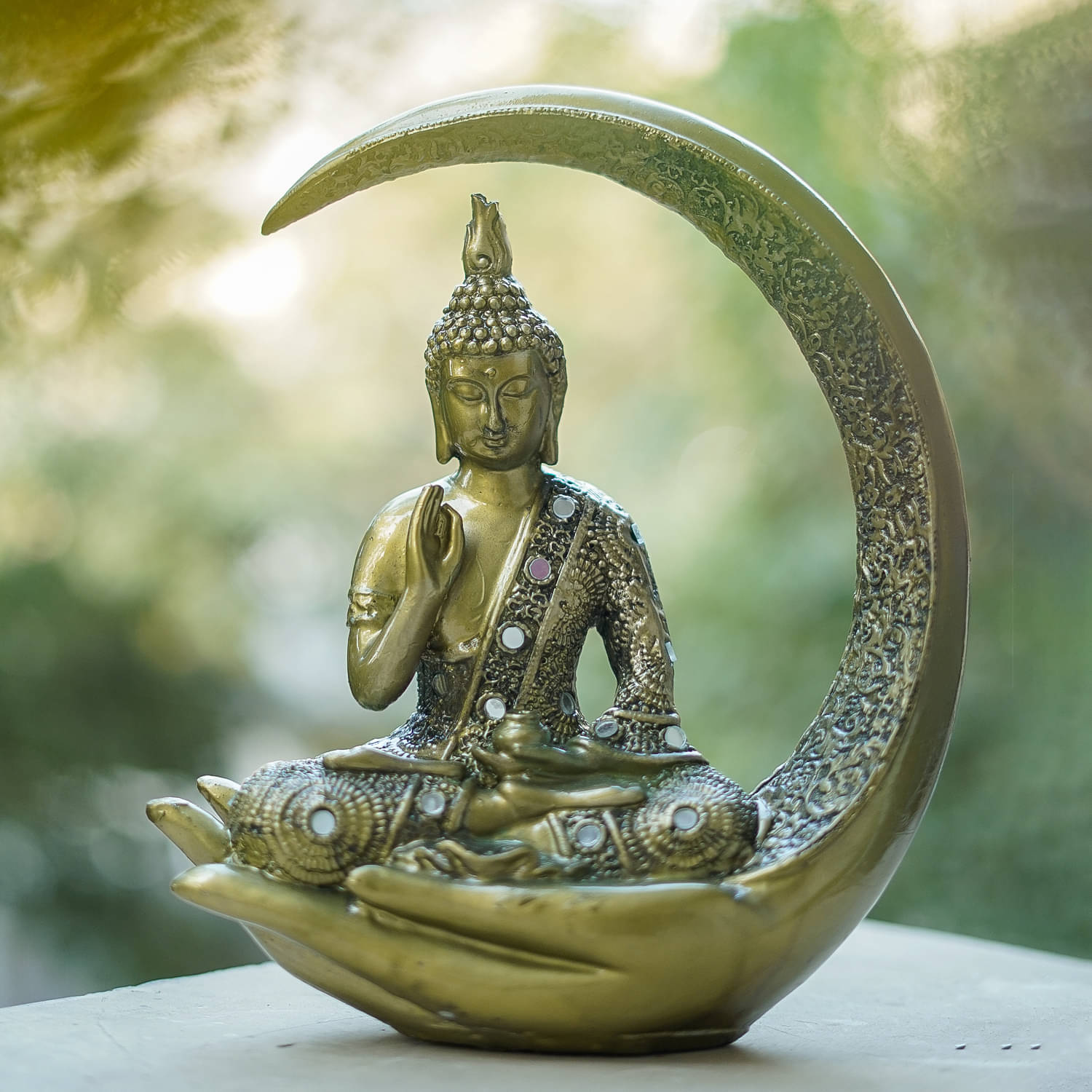     			Craftlayout Resin Buddha Idol ( 25 cm )