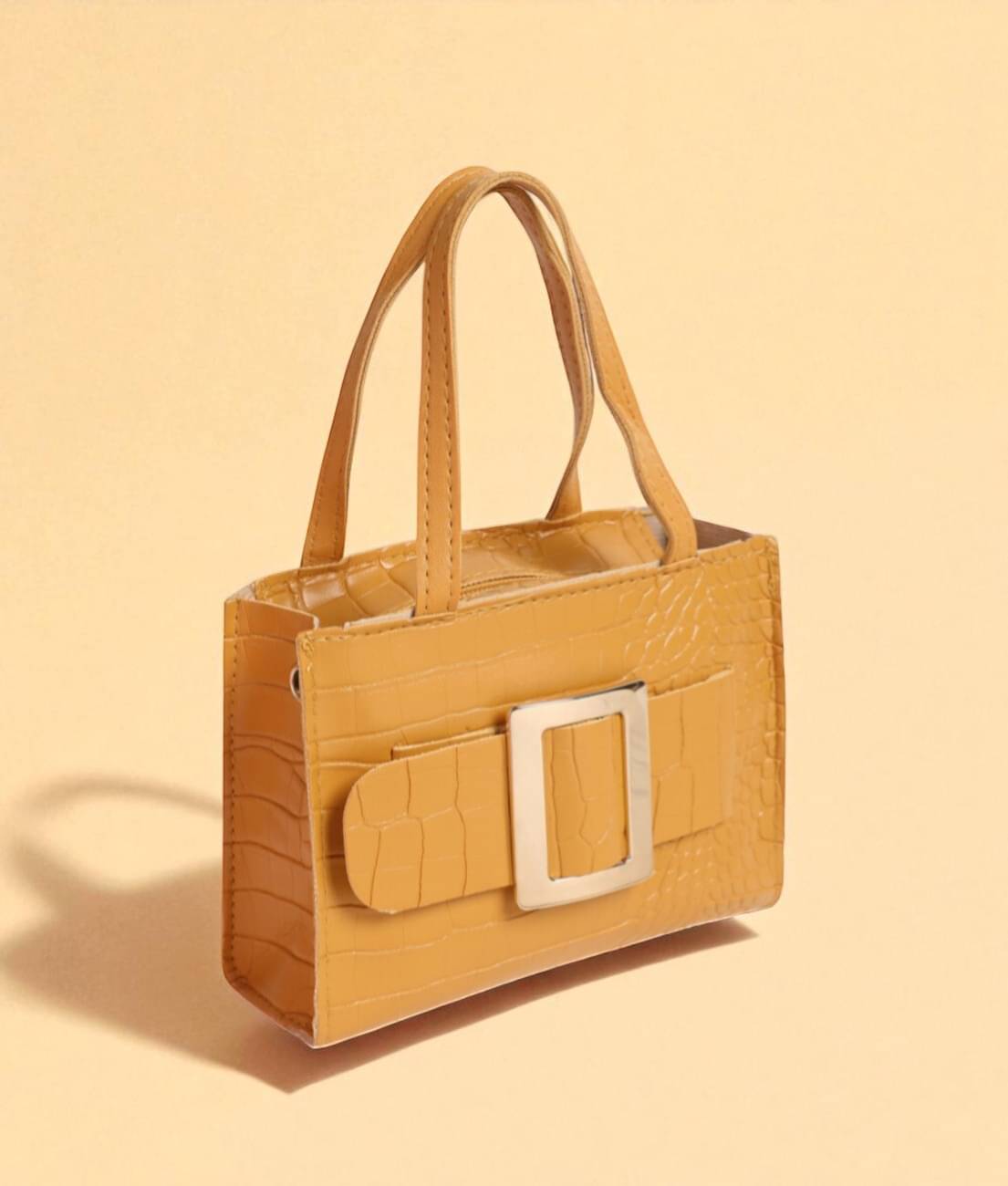    			Derifa Sling Bag PU Set of 1 ( Mustard )