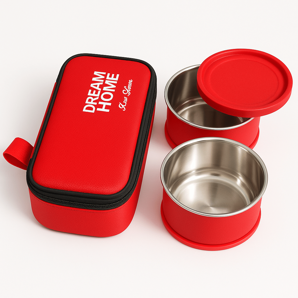 Dream Home Fresh Bite Premiume Stainless Steel Lunch Box 2 - Container ( Pack of 1 )     			Dream Home Fresh Bite Premiume Stainless Steel Lunch Box 2 - Container ( Pack of 1 )