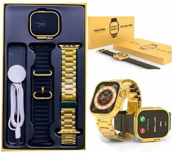 HEDU ALOMED Ultra Max Smart Watch 24k Gold 2.01 Inch HD Smartwatch Smart Watch | Sleep Monitor | Distance Tracker | Calendaring | Sedentary HEDU ALOMED Ultra Max Smart Watch 24k Gold 2.01 Inch HD Smartwatch Smart Watch | Sleep Monitor | Distance Tracker | Calendaring | Sedentary