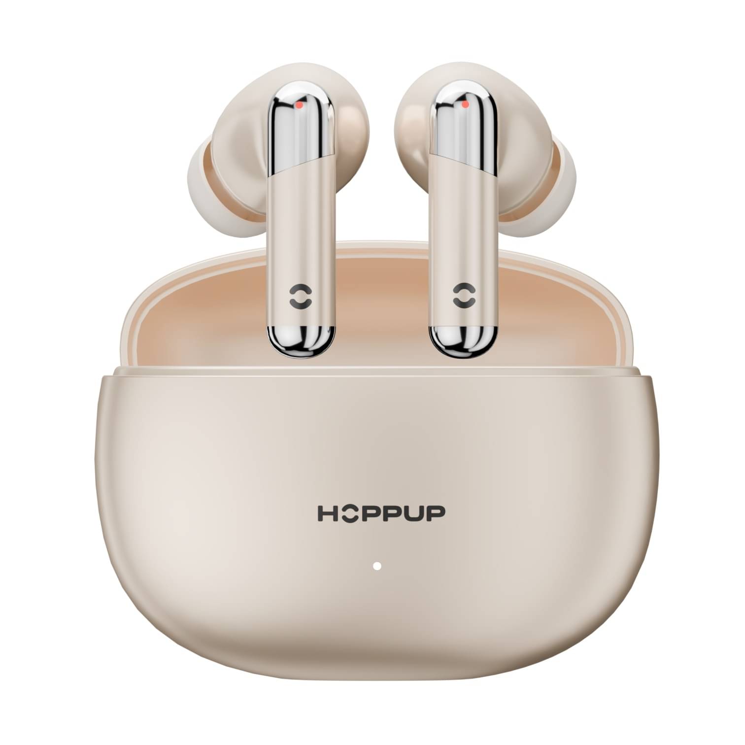     			HOPPUP AirDoze E51 Earbuds with 50H PlayTime, 40MS Low Latency, AI ENC & 5.4v Bluetooth  (Beige, True Wireless)