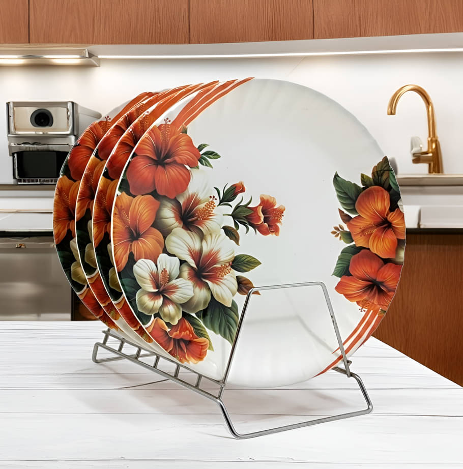     			Inpro 4 Pcs Melamine Multi Color Full Plate