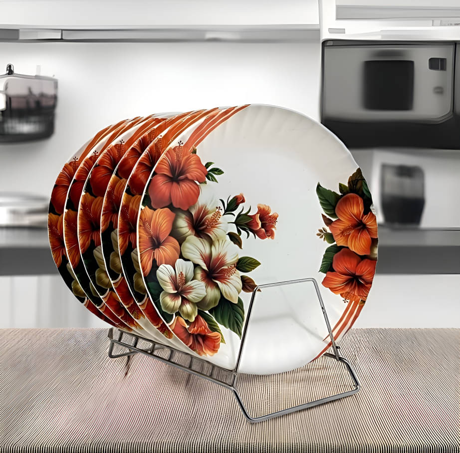     			Inpro 6 Pcs Melamine Multi Color Full Plate