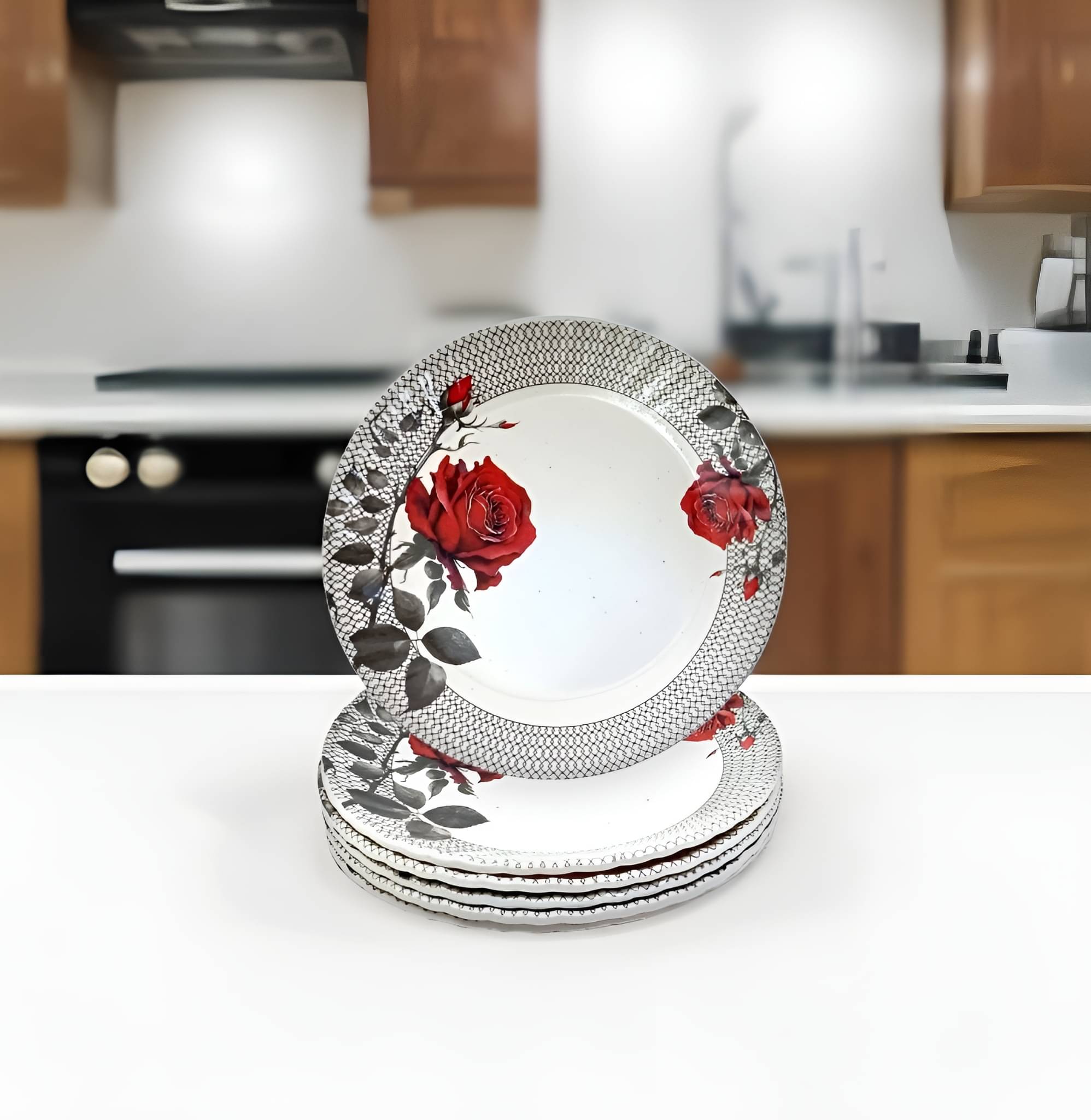    			Inpro 6 Pcs Melamine Multi Color Half Plate