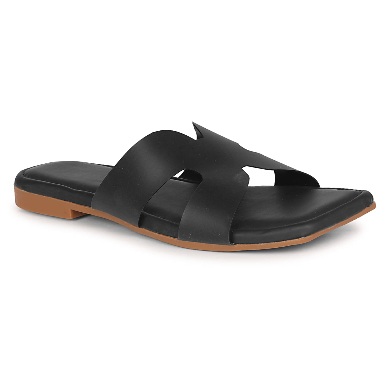     			Ishransh Black Women's Flats