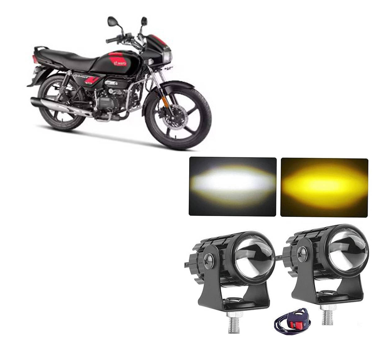 Kapoor trading LED Strobe Light For All Bike Make ( Pack of 1 ) Kapoor trading LED Strobe Light For All Bike Make ( Pack of 1 )