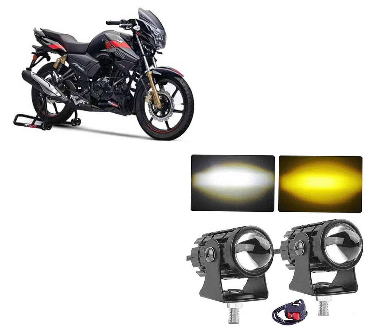 Kapoor trading LED Strobe Light For All Bike Make ( Pack of 1 ) Kapoor trading LED Strobe Light For All Bike Make ( Pack of 1 )