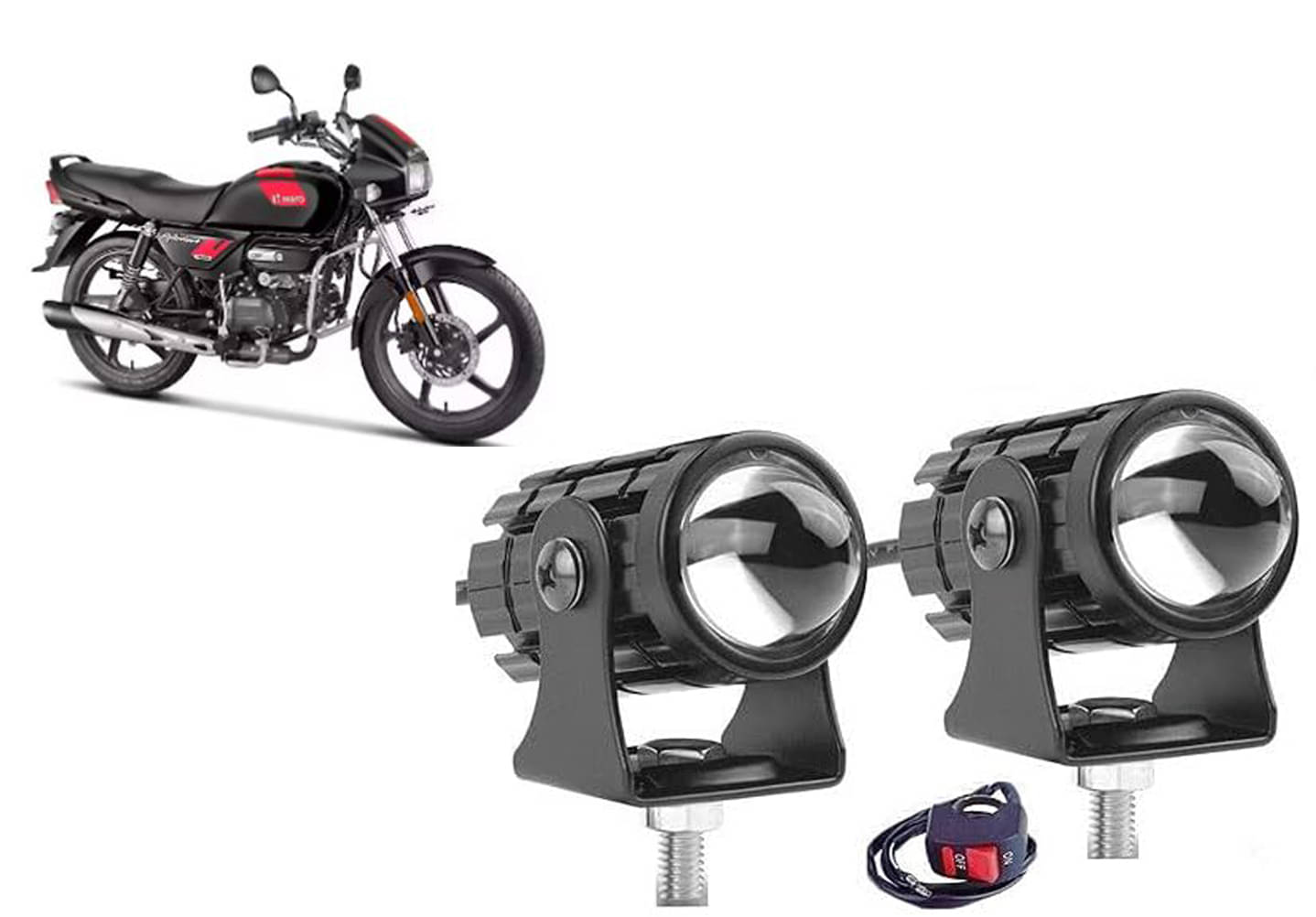 Kapoor trading LED Strobe Light For All Bike Make ( Pack of 2 ) Kapoor trading LED Strobe Light For All Bike Make ( Pack of 2 )