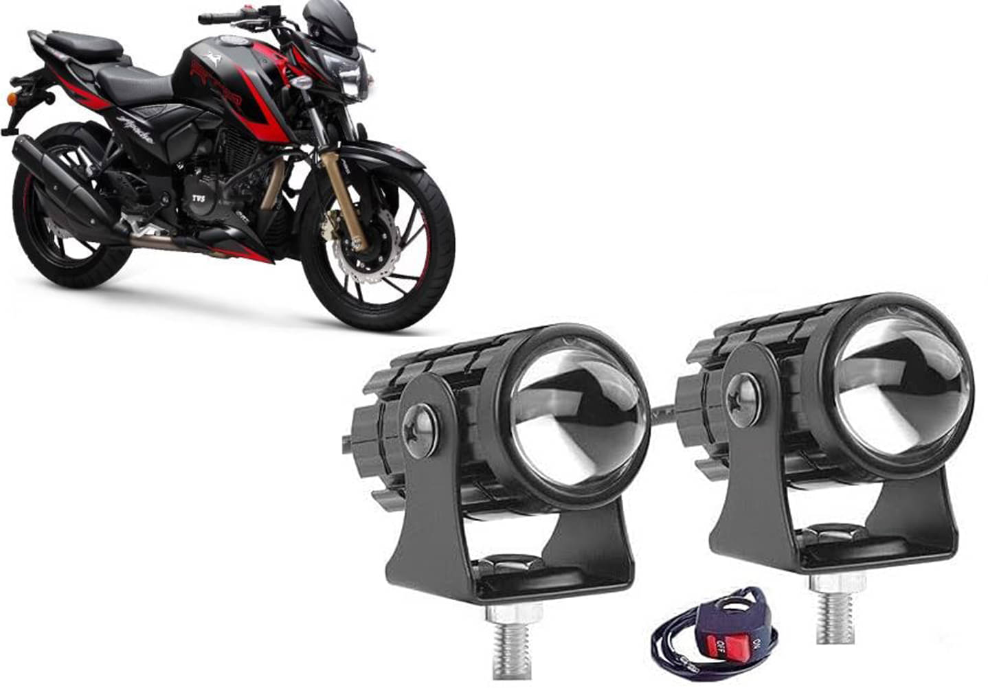     			Kapoor trading LED Strobe Light For All Bike Make ( Pack of 1 )