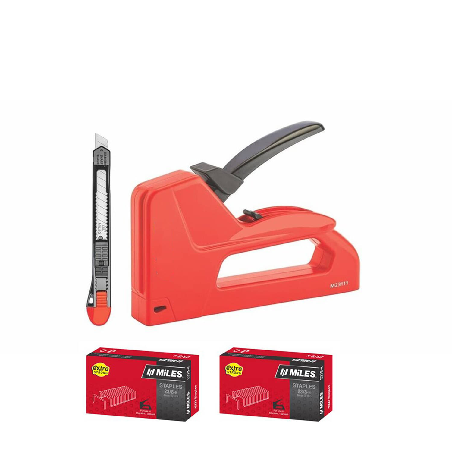     			LXMI Tackle or Stapler Gun Combo with Stapler Pin for wood, Textile, Leather, Canvas, Iron Board, Upholstery