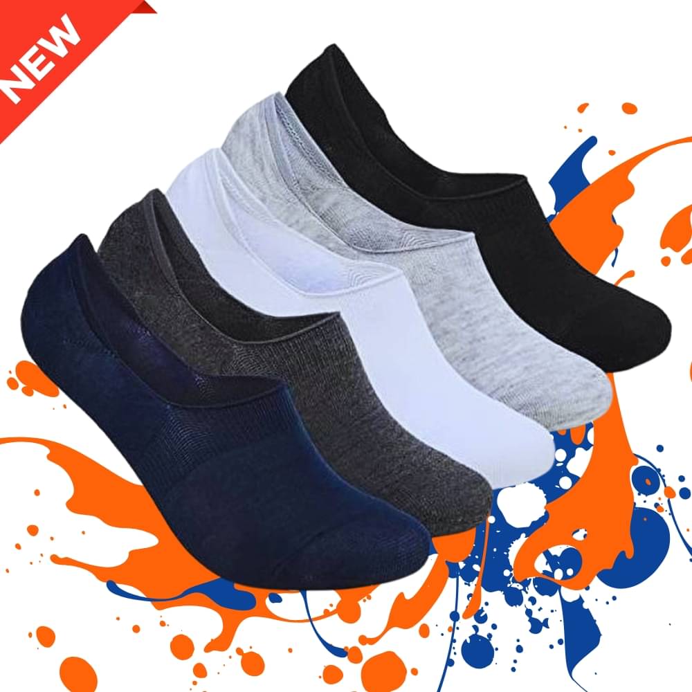 MJE Pack of 5 Men's Cotton Blend Low Cut Socks ( Multicolor )     			MJE Pack of 5 Men's Cotton Blend Low Cut Socks ( Multicolor )
