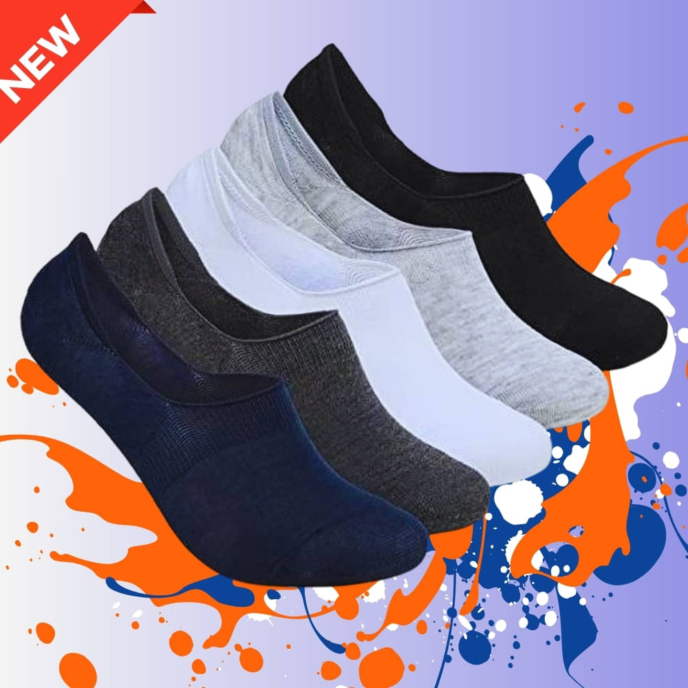 MJE Pack of 5 Men's Cotton Blend Low Cut Socks ( Multicolor )     			MJE Pack of 5 Men's Cotton Blend Low Cut Socks ( Multicolor )