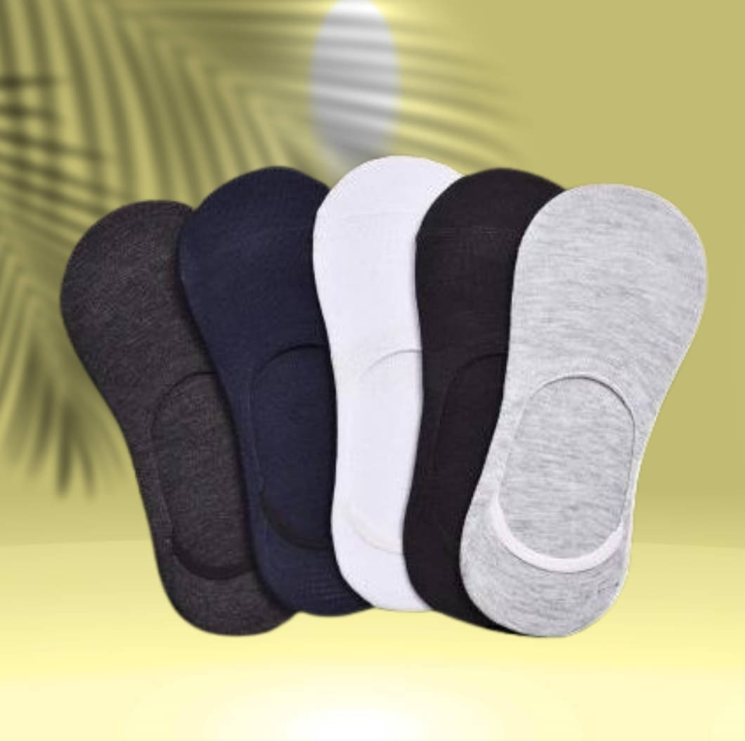     			MJE Pack of 5 Men's Cotton Blend Low Cut Socks ( Multicolor )
