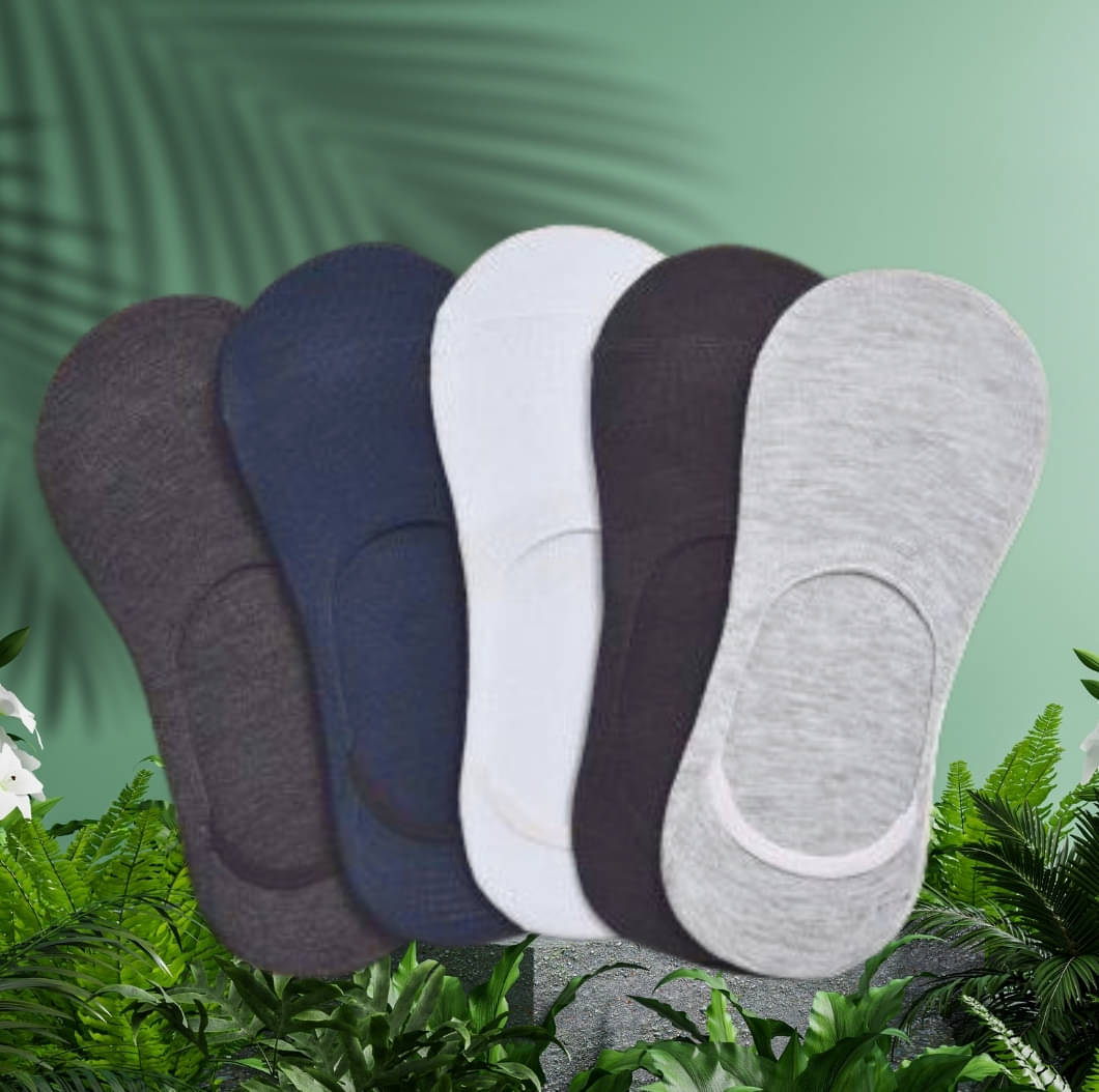     			MJE Pack of 5 Men's Cotton Blend Low Cut Socks ( Multicolor )