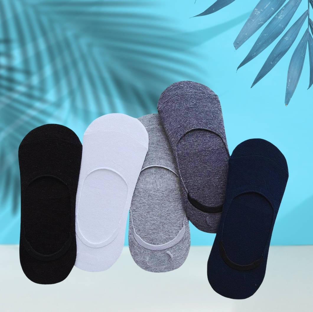     			MJE Pack of 5 Men's Cotton Blend Low Cut Socks ( Multicolor )