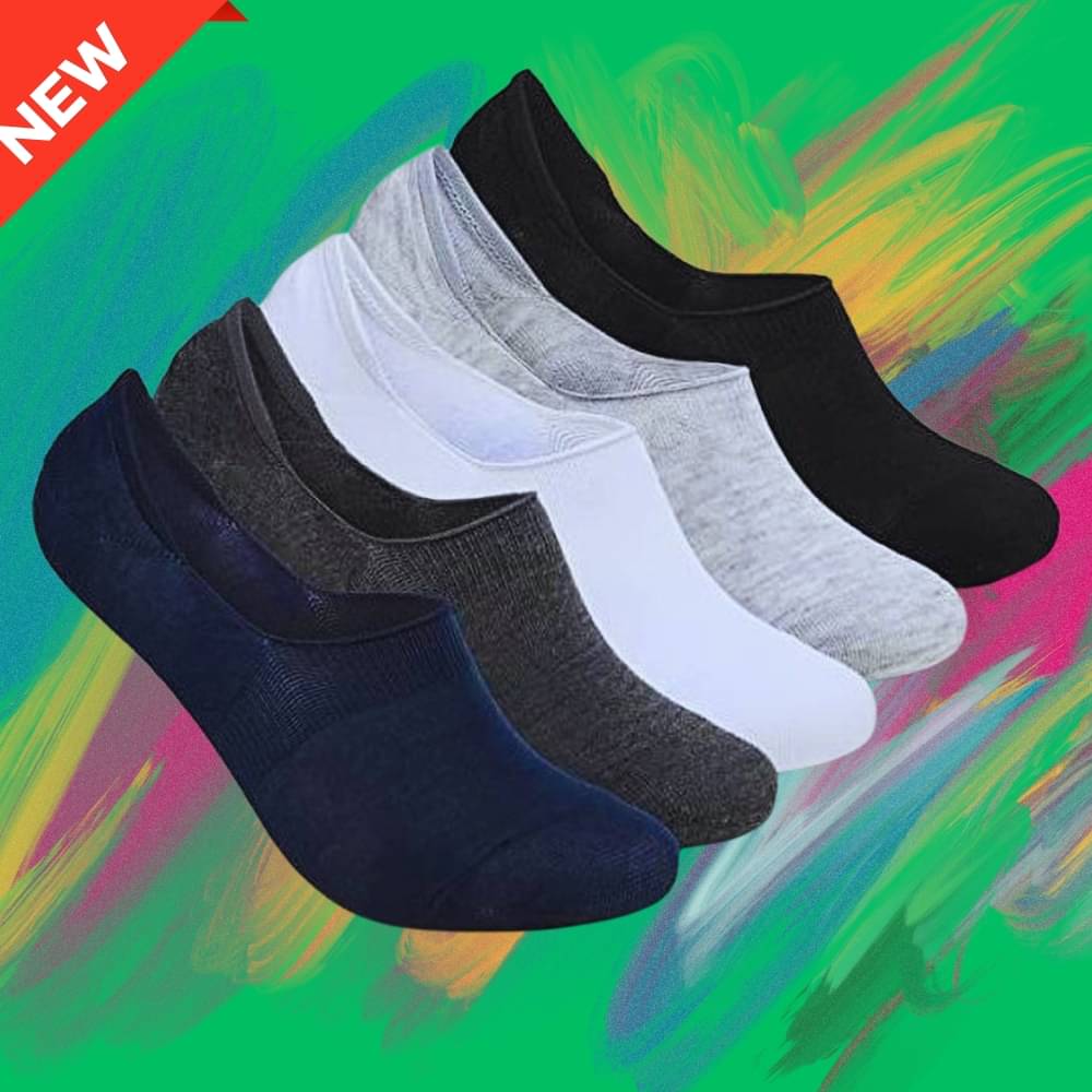 MJE Pack of 5 Men's Cotton Blend Low Cut Socks ( Multicolor ) MJE Pack of 5 Men's Cotton Blend Low Cut Socks ( Multicolor )