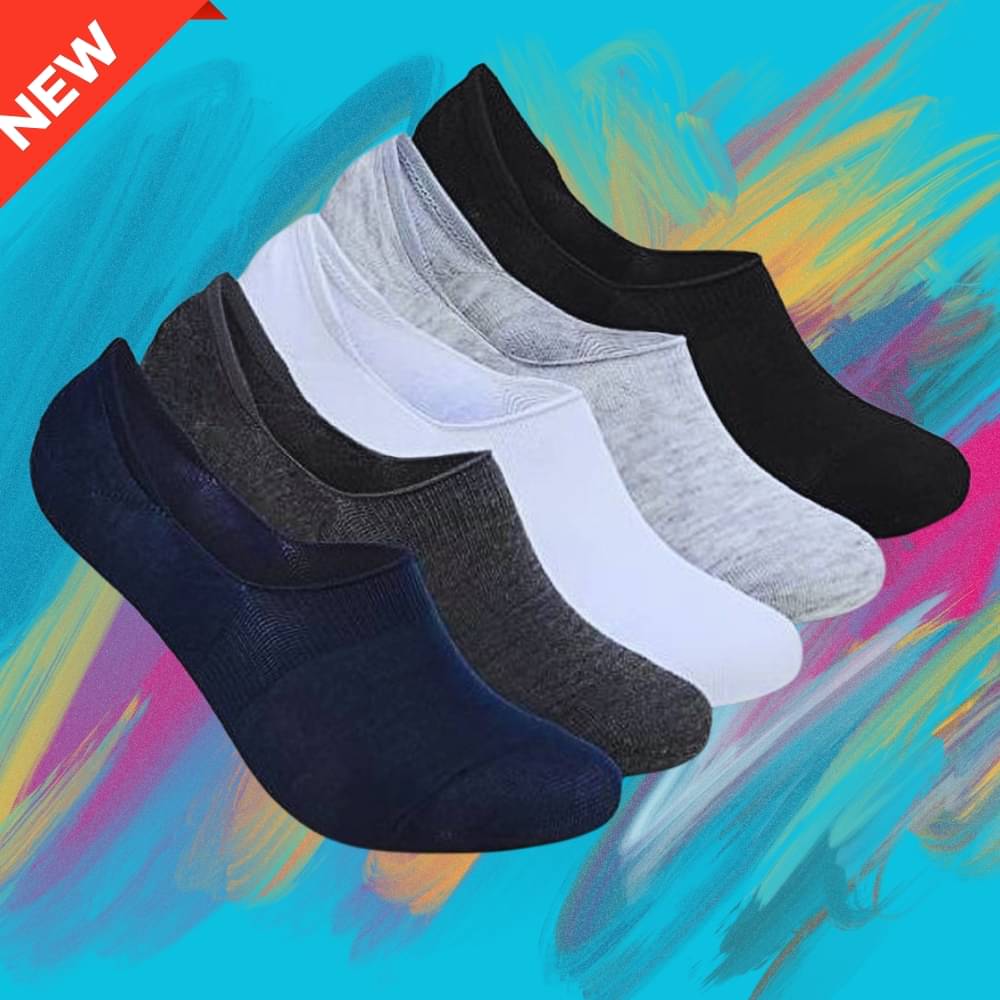     			MJE Pack of 5 Men's Cotton Blend Low Cut Socks ( Multicolor )