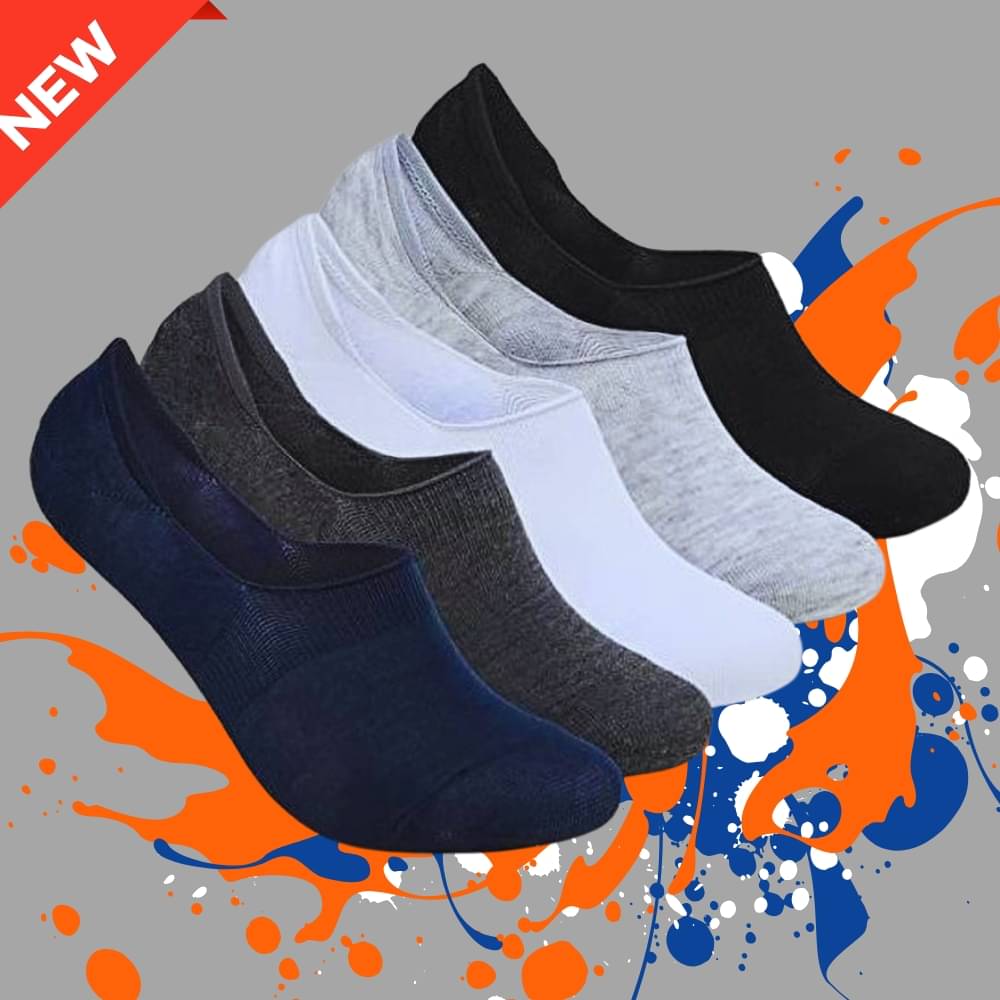     			MJE Pack of 5 Men's Cotton Blend Low Cut Socks ( Multicolor )