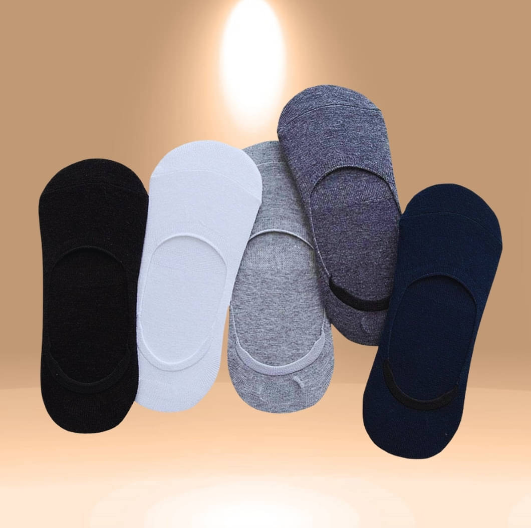 MJE Pack of 5 Men's Cotton Blend Low Cut Socks ( Multicolor ) MJE Pack of 5 Men's Cotton Blend Low Cut Socks ( Multicolor )