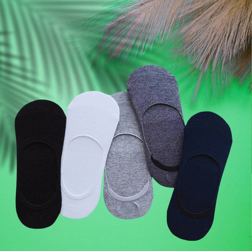 MJE Pack of 5 Men's Cotton Blend Low Cut Socks ( Multicolor ) MJE Pack of 5 Men's Cotton Blend Low Cut Socks ( Multicolor )