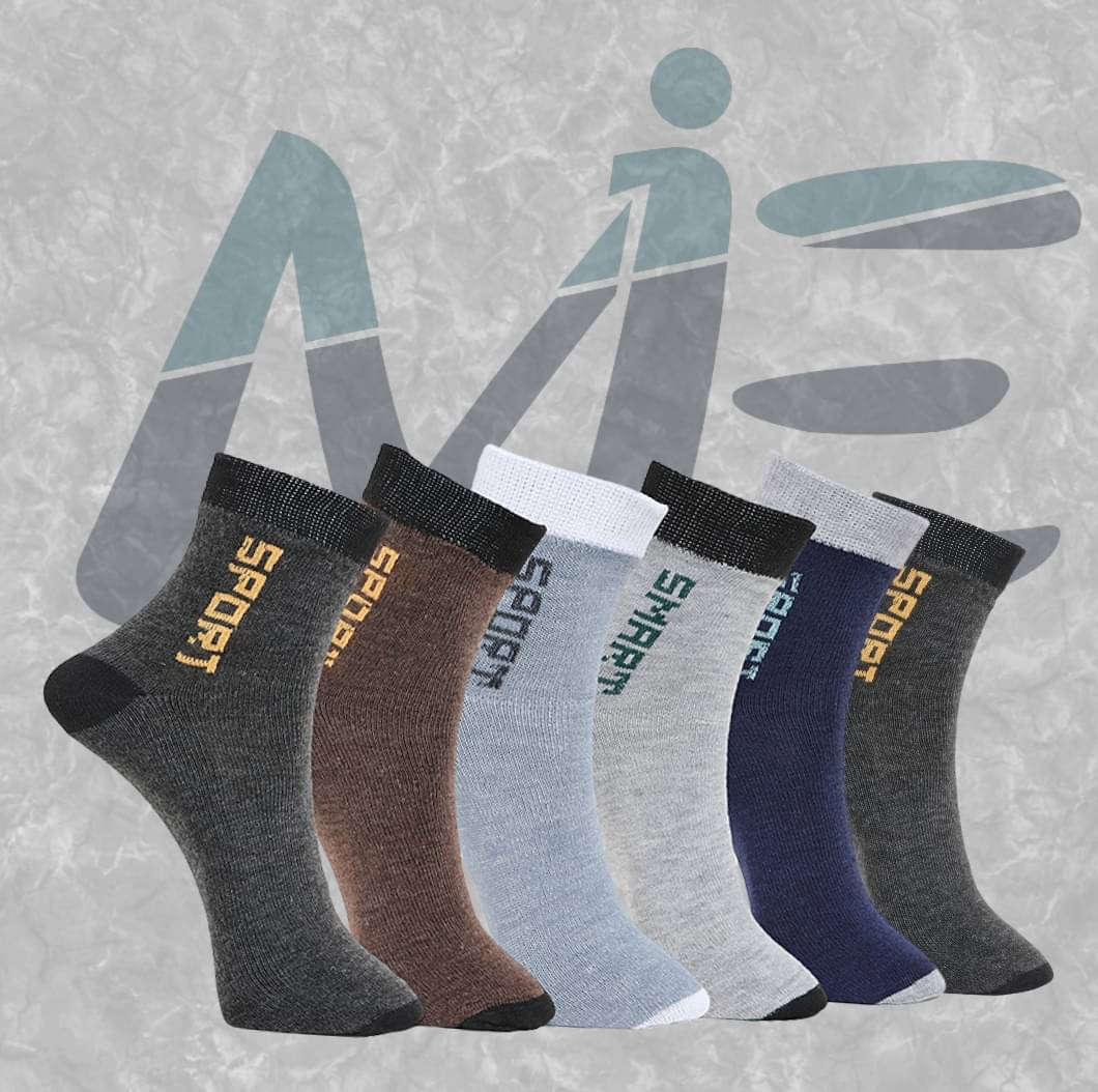 MJE Pack of 6 Men's Cotton Blend Ankle Length Socks ( Multicolor ) MJE Pack of 6 Men's Cotton Blend Ankle Length Socks ( Multicolor )