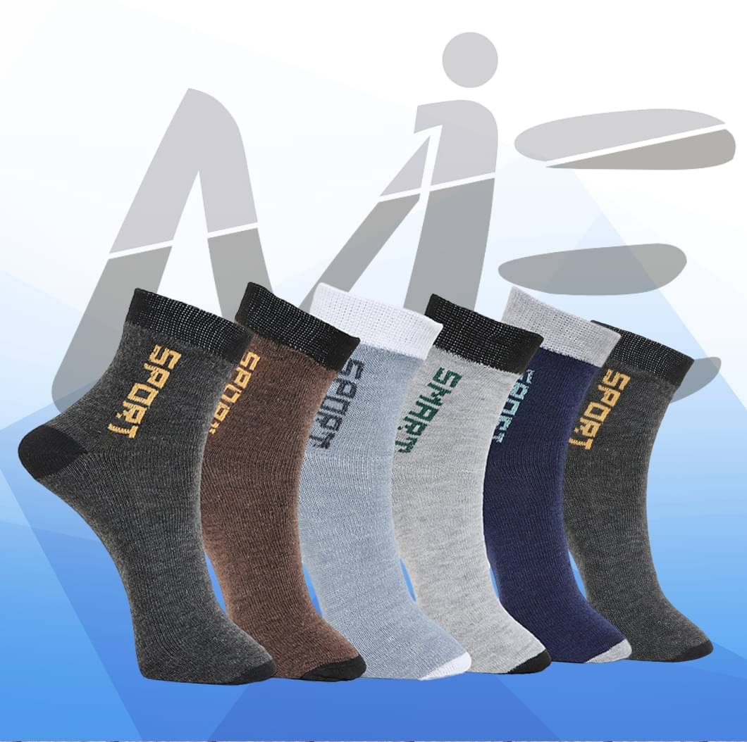     			MJE Pack of 6 Men's Cotton Blend Ankle Length Socks ( Multicolor )