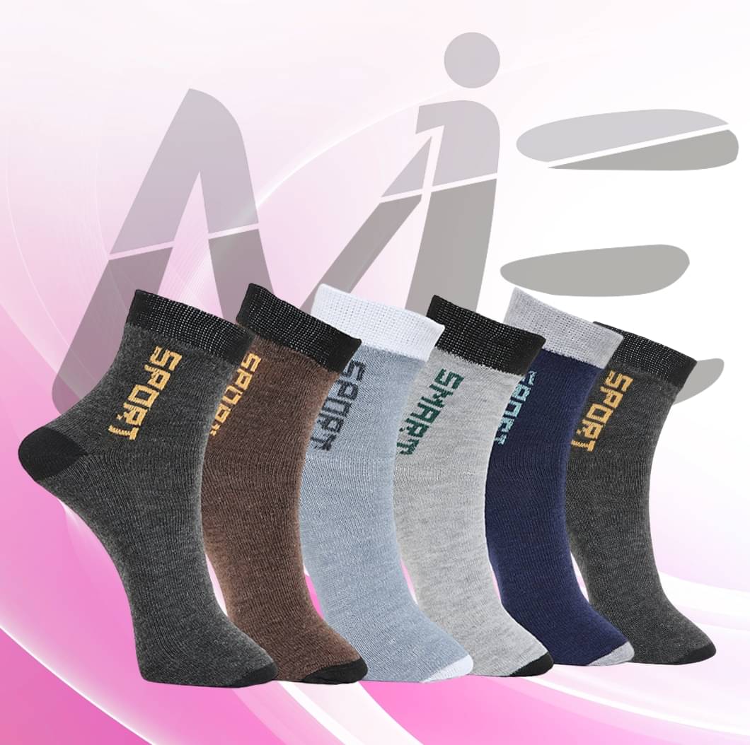     			MJE Pack of 6 Men's Cotton Blend Ankle Length Socks ( Multicolor )