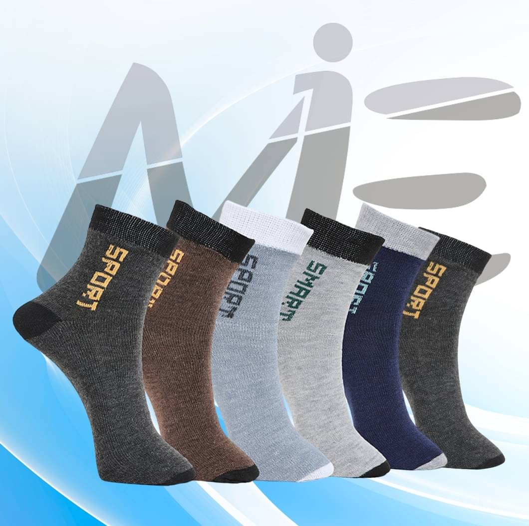 MJE Pack of 6 Men's Cotton Blend Ankle Length Socks ( Multicolor ) MJE Pack of 6 Men's Cotton Blend Ankle Length Socks ( Multicolor )
