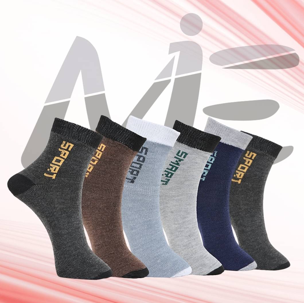 MJE Pack of 6 Men's Cotton Blend Ankle Length Socks ( Multicolor ) MJE Pack of 6 Men's Cotton Blend Ankle Length Socks ( Multicolor )