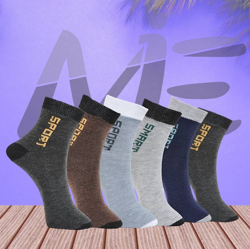 MJE Pack of 6 Men's Cotton Blend Ankle Length Socks ( Multicolor ) MJE Pack of 6 Men's Cotton Blend Ankle Length Socks ( Multicolor )
