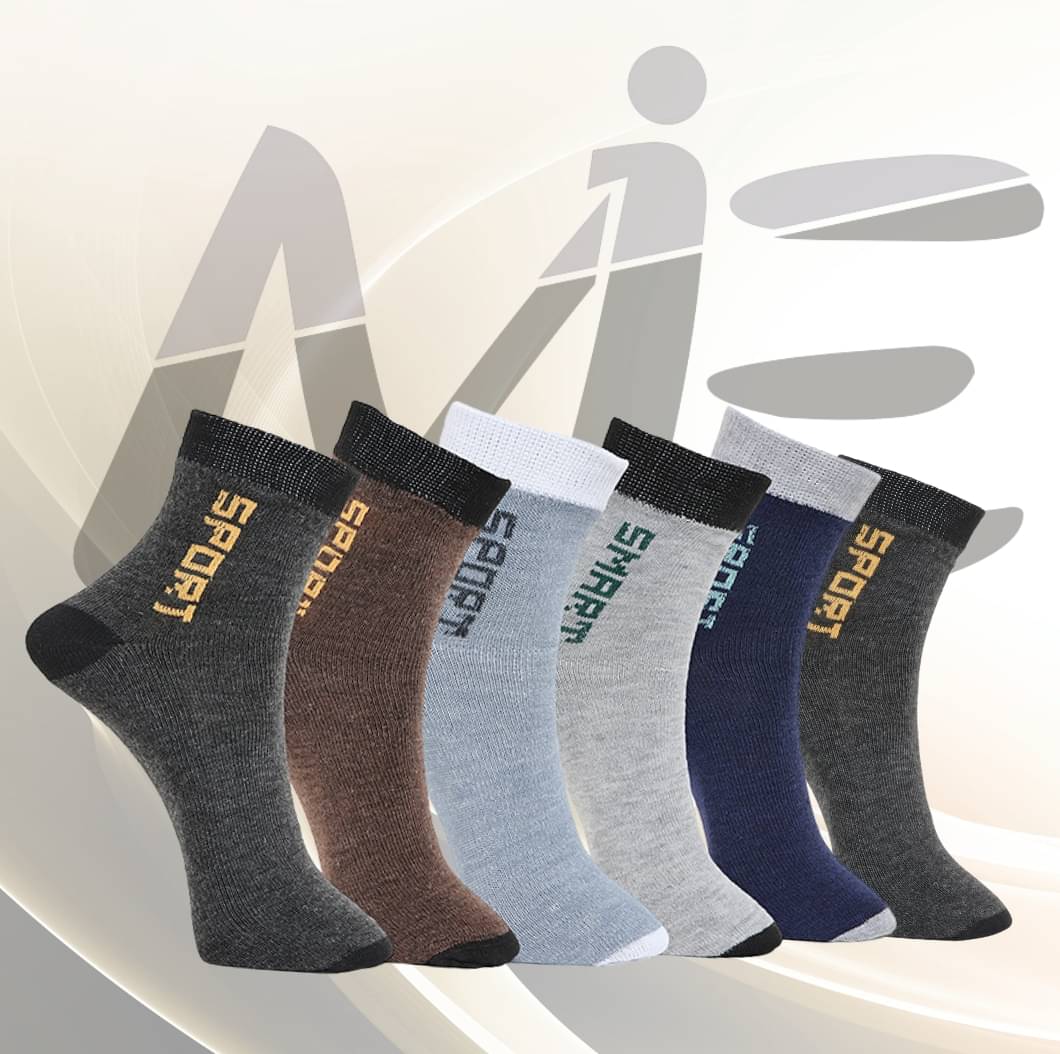 MJE Pack of 6 Men's Cotton Blend Ankle Length Socks ( Multicolor ) MJE Pack of 6 Men's Cotton Blend Ankle Length Socks ( Multicolor )
