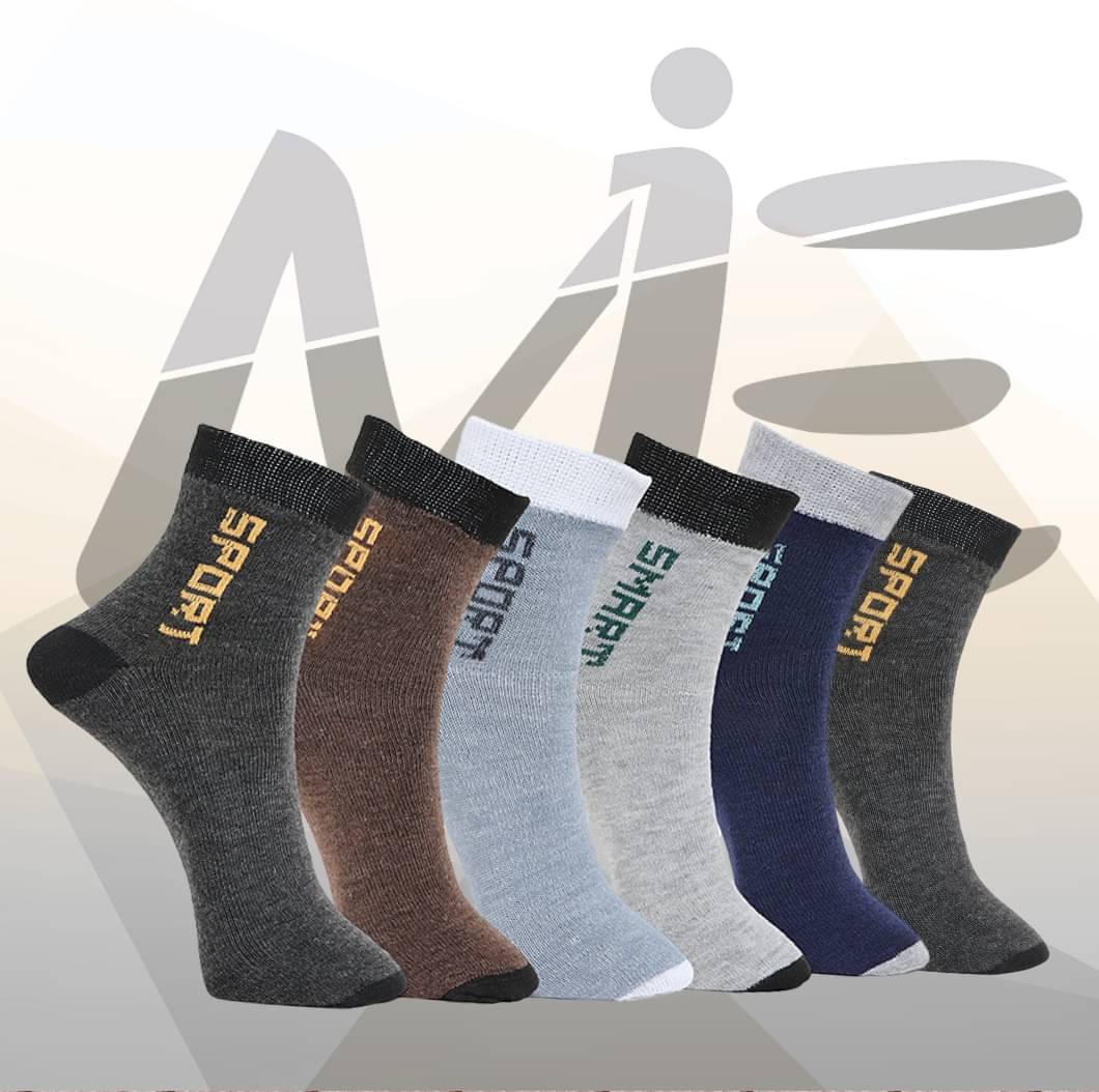 MJE Pack of 6 Men's Cotton Blend Ankle Length Socks ( Multicolor )     			MJE Pack of 6 Men's Cotton Blend Ankle Length Socks ( Multicolor )