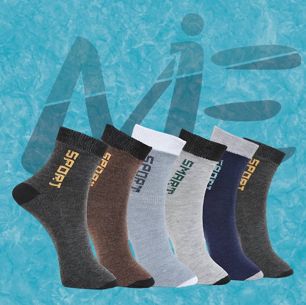     			MJE Pack of 6 Men's Cotton Blend Ankle Length Socks ( Multicolor )