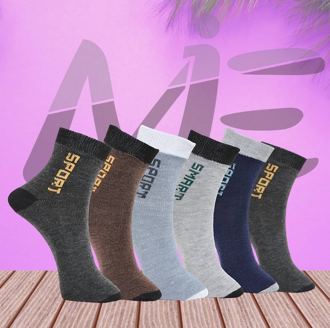     			MJE Pack of 6 Men's Cotton Blend Ankle Length Socks ( Multicolor )