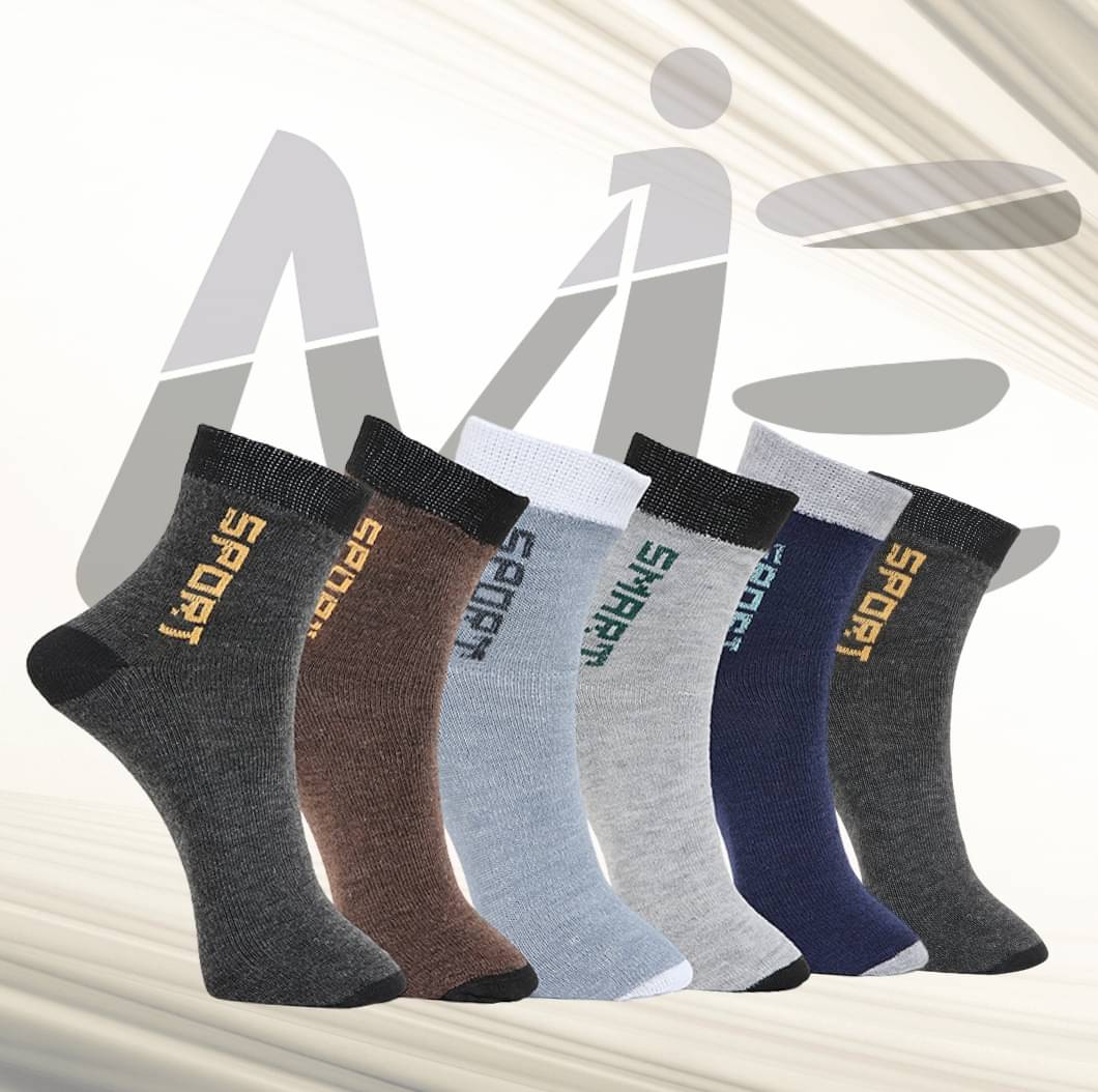 MJE Pack of 6 Men's Cotton Blend Ankle Length Socks ( Multicolor ) MJE Pack of 6 Men's Cotton Blend Ankle Length Socks ( Multicolor )