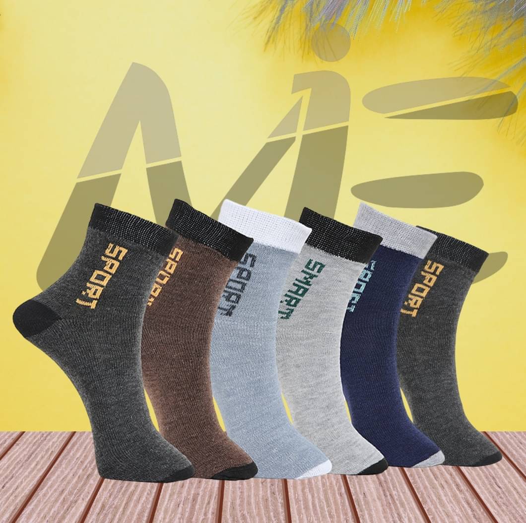 MJE Pack of 6 Men's Cotton Blend Ankle Length Socks ( Multicolor ) MJE Pack of 6 Men's Cotton Blend Ankle Length Socks ( Multicolor )
