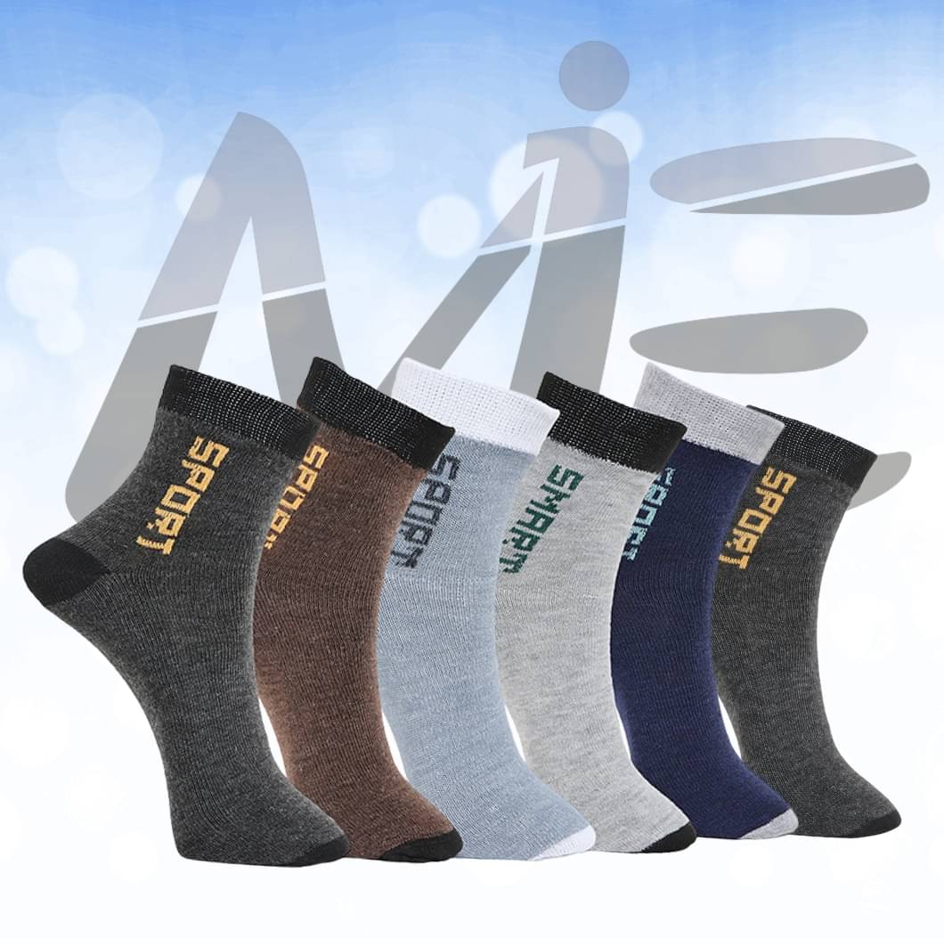 MJE Pack of 6 Men's Cotton Blend Ankle Length Socks ( Multicolor ) MJE Pack of 6 Men's Cotton Blend Ankle Length Socks ( Multicolor )