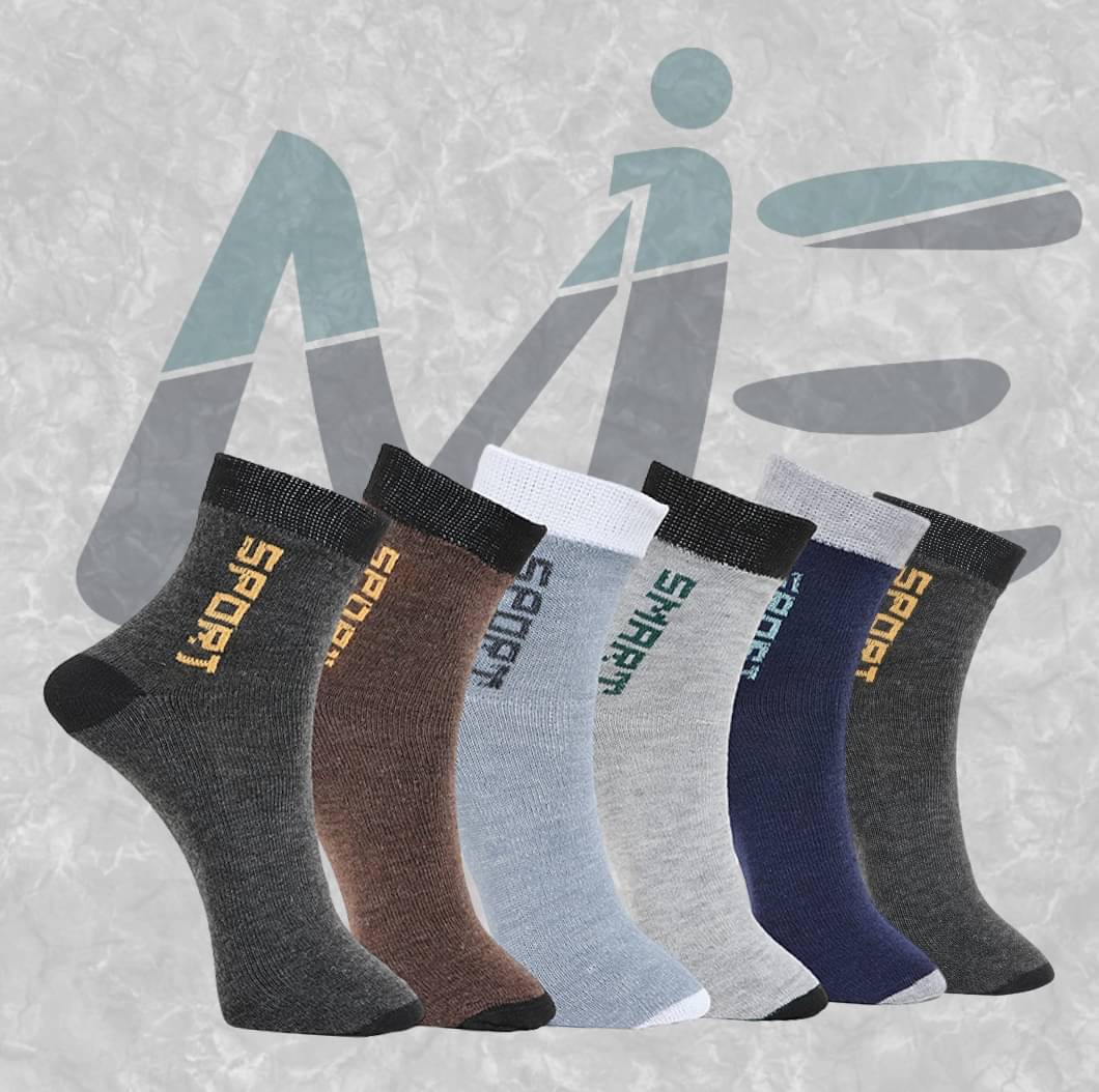     			MJE Pack of 6 Men's Cotton Blend Ankle Length Socks ( Multicolor )
