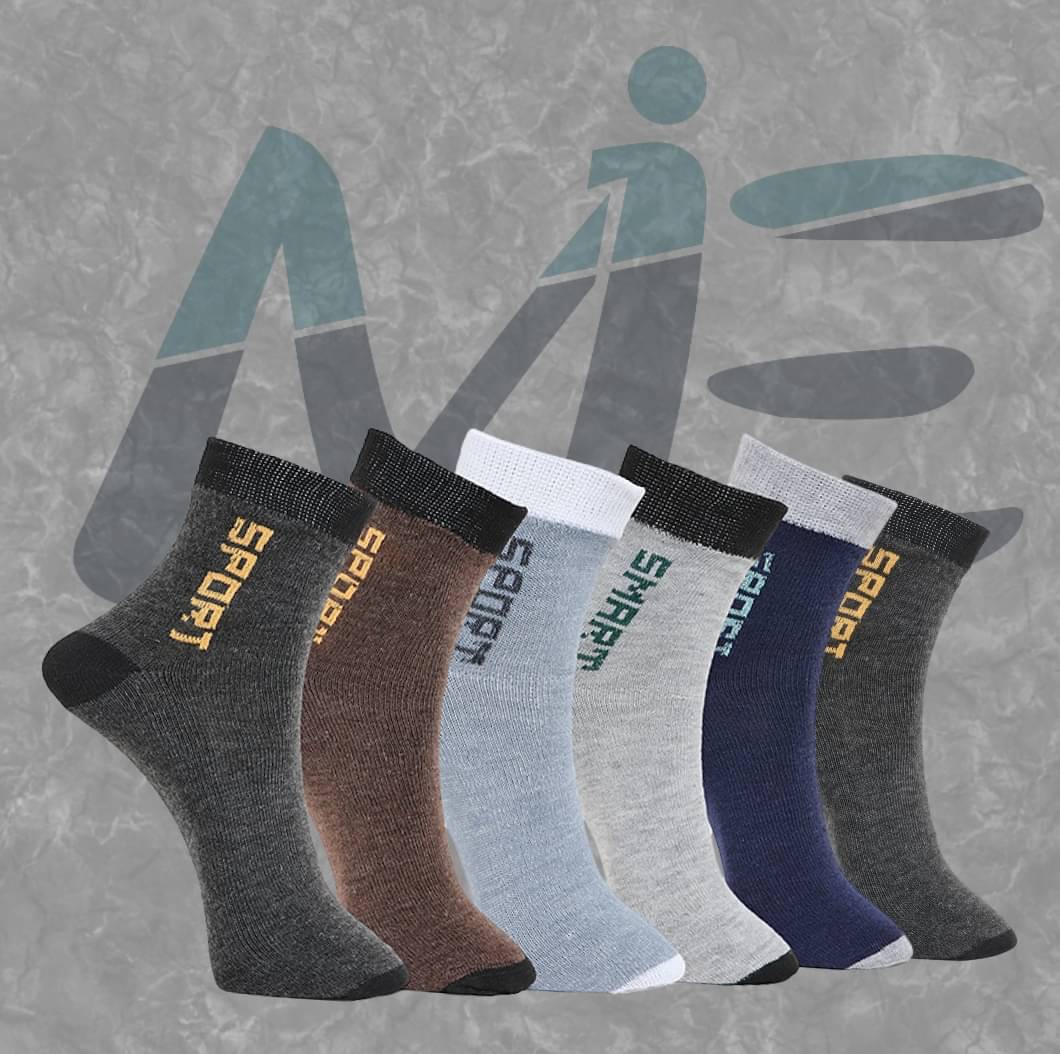 MJE Pack of 6 Men's Cotton Blend Ankle Length Socks ( Multicolor ) MJE Pack of 6 Men's Cotton Blend Ankle Length Socks ( Multicolor )