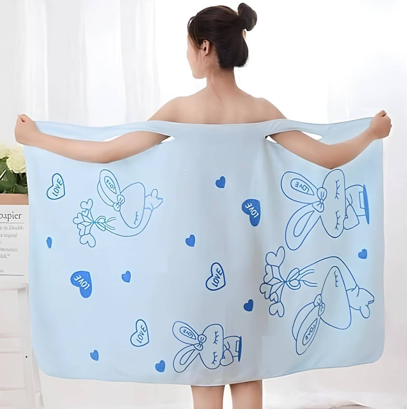 WHIMSICAL WONDERS 1Pc Microfiber Wearable Magic Towel/Bath Towel/Bathroom Towel Dress for Girls & Women 325 GSM - (Multi colour) WHIMSICAL WONDERS 1Pc Microfiber Wearable Magic Towel/Bath Towel/Bathroom Towel Dress for Girls & Women 325 GSM - (Multi colour)