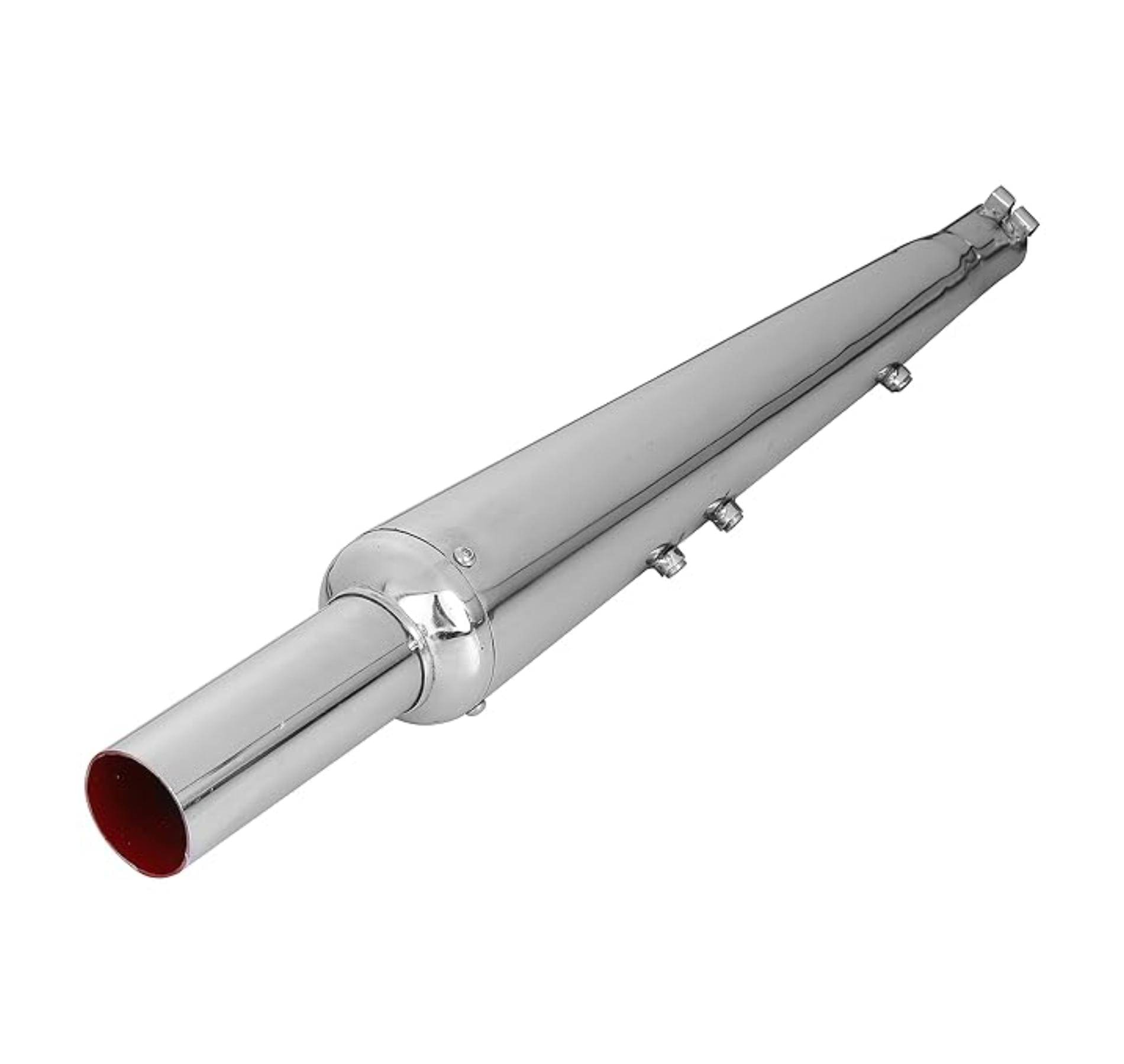 NOISEWAVE Goldstar / Gold Star Glasswool Chrome Exhaust silencer Royal Enfield Bullet Deluxe Full Exhaust System (Mild Steel) NOISEWAVE Goldstar / Gold Star Glasswool Chrome Exhaust silencer Royal Enfield Bullet Deluxe Full Exhaust System (Mild Steel)