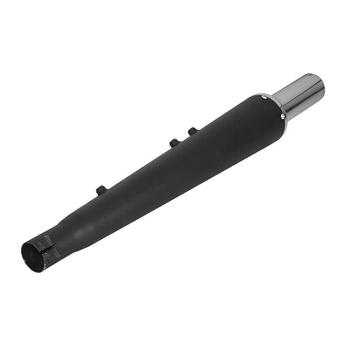     			NOISEWAVE Goldstar / Gold Star Glasswool Black Front Chrome Exhaust silencer Royal Enfield Electra Twinspark Full Exhaust System (Mild Steel)