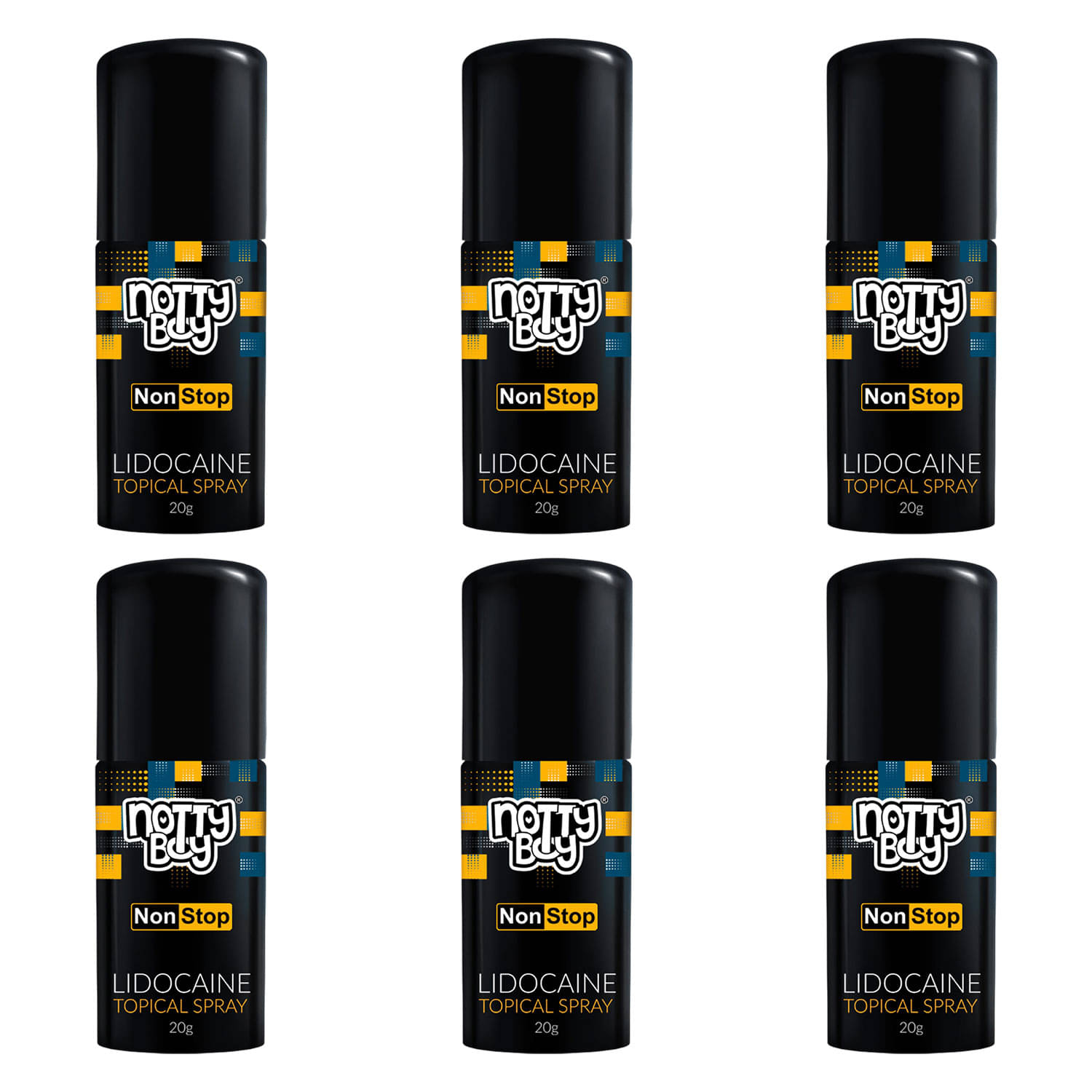 NottyBoy Non Transferable Long Last Delay Spray For Men and Safe to Use Lubricant - 6x20g NottyBoy Non Transferable Long Last Delay Spray For Men and Safe to Use Lubricant - 6x20g