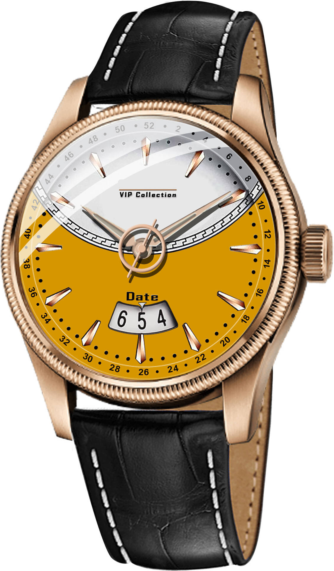     			ONIR Black Leather Analog Men's Watch